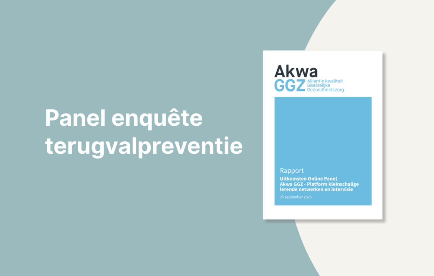 Panel enquête terugvalpreventie